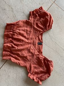 Shein Orange Crop Top