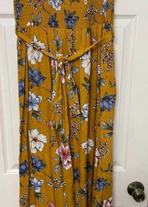 Mustered Floral Gown
