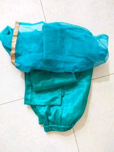 Girls&#39; Green Ethnic Dress