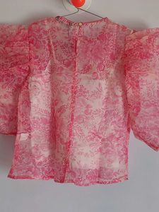 Elegant Organza Dream – Brand New XS Top!
