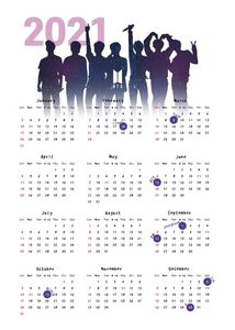 BTS Calender print Out Poster