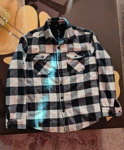 Checkered Shirt-Style Jacket