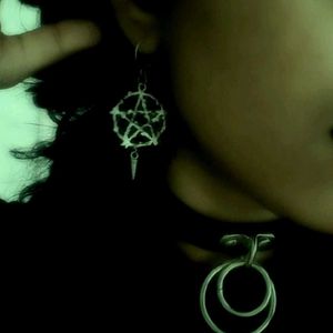 Pentagram Spike Earrings