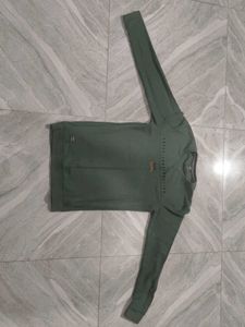 Green Printed Sweatshirt