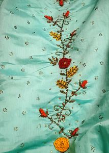 Embroidery Full Flair Gown