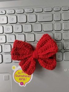 Red Hair Bow Accessory And Bag Charm