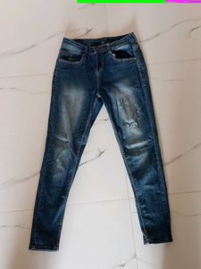 Distressed Denim Jeans