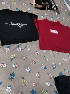 Combo Of 2 Crop Tshirt Used Just  3/4 Time Size S