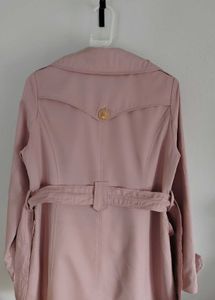 Pink Short Trench Coat