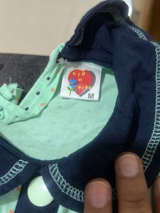 Pista Green Baby Girl Frock