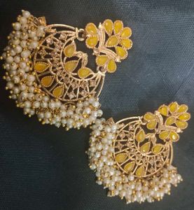 Yellow Drop Earrings