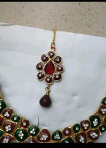 Red &amp; Green Indian Jewelry Set