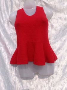 Y2k Red Peplum Sweater ♥️