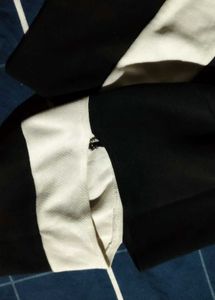 Black &amp; White Cropped Top