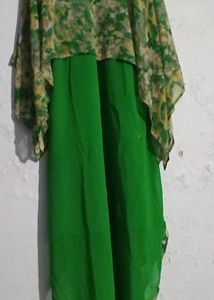Women Green Flaired Kurti