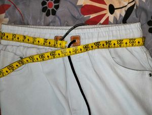 Light Blue Cargo Joggers