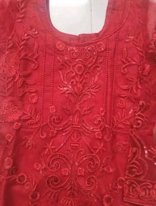 Red Pakistani Suit