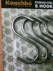 Stainless steel hooks for dresses, kitchenware and many