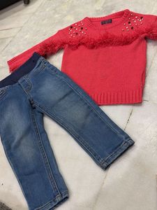 Kids Sweater &amp; Jeans Set