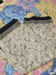 Floral Print Crape Saree
