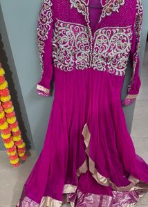 Elegant Pink Ethnic Gown