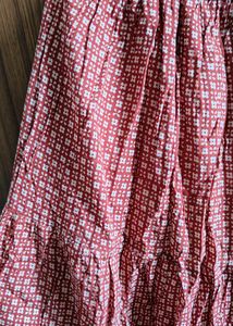 Long Three Tire Frill Skirt