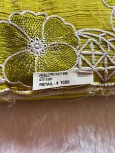 Elegant Embroidered Saree with work blouse piece