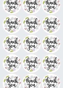 Thank You Stickers