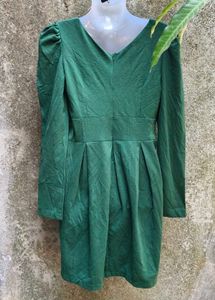 SEXY DARK GREEN DRESS