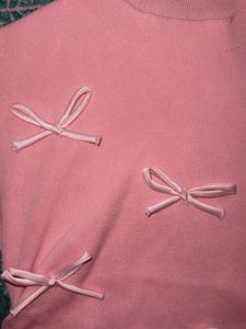 BOW DETAILED RUCHED TOP🎀