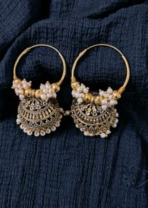 Ethnic Jhumka Earrings (heavy look)
