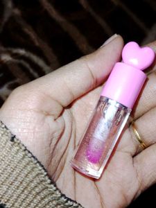 Cute Pink Heart Lip Gloss