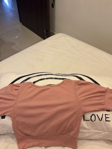 Pink Crop Top