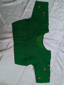 Green Embroidered Blouse