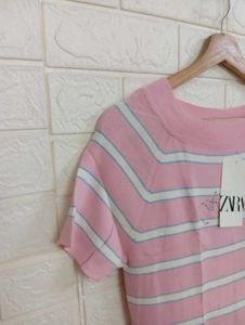 Striped Knit Top