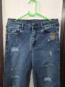 Distressed Denim Jeans waist 30 length 41inches