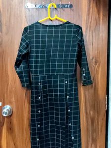 Checked Black Kurti