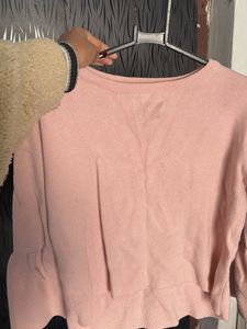 Pink Bell Sleeve sweater
