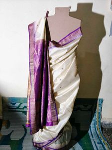 Cream Colour Saree