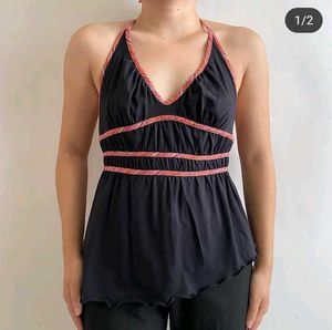 Black Halter Top