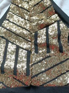 Floor Length Gold Sequin Gown