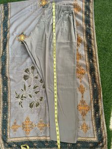 Grey Embroidered 3-Piece Suit