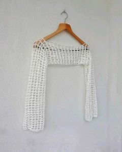Crochet Sleeve Shrug From Etsy