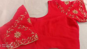 Heavy Zardozi Hand Work Saree