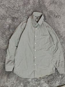Uniqlo Grey striped shirt