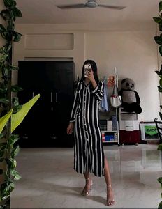 Striped Shirt Dress