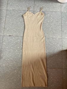 Tan Midi Dress