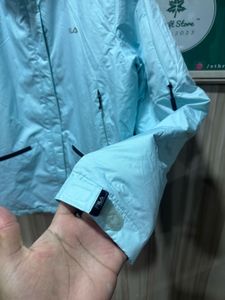 Fila Light Blue Zipup Padded Jacket