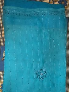 Elegant Embroidered Saree Fabric