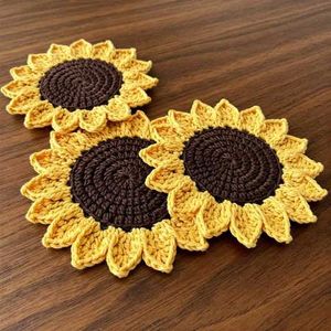 Combo Of 2 Sunflower Coaster For Cups And Glass